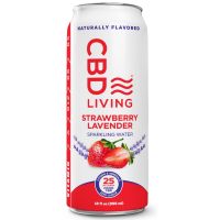 CBD Living - CBD Sparkling Water - Strawberry Lavender